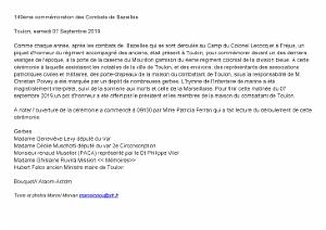 2019 09 07 TOULON 149 EME COMMEMORATION DES COMBATS DE BAZEILLES